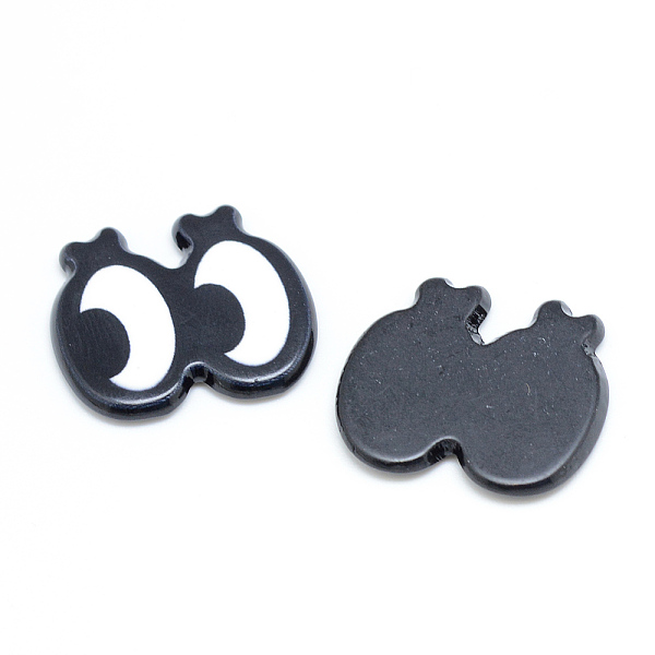 

PandaHall Plastic Cabochons, Eye, Black, 16.5x19x2mm Plastic Eye Black