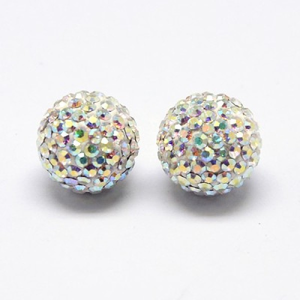 

PandaHall 925 Sterling Silver Austrian Crystal Rhinestone Ear Studs, with Plastic Ear Nuts, Round, 101_Crystal+AB, 12mm, Pin: 0.8mm Sterling..., Clear