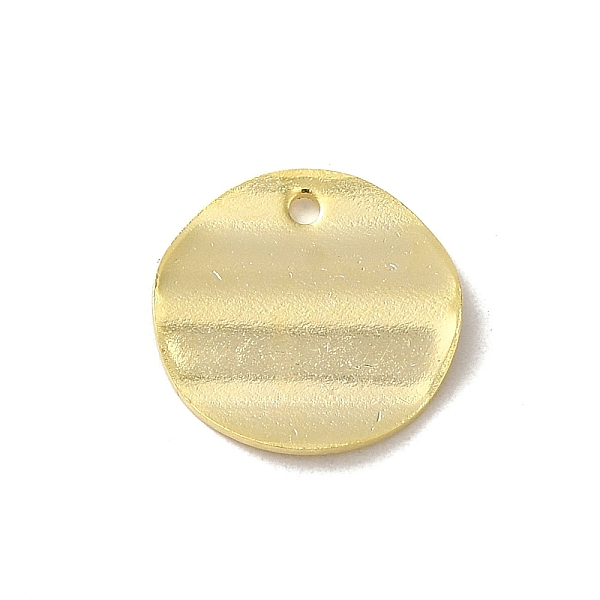 

PandaHall Brass Pendants, Flat Round Charms, Real 24K Gold Plated, 15x15x1mm, Hole: 1.4mm Brass Flat Round