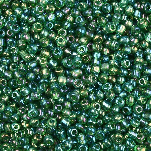 Perles De Rocaille De Couleur D'arc-en -ciel En Verre Transparent