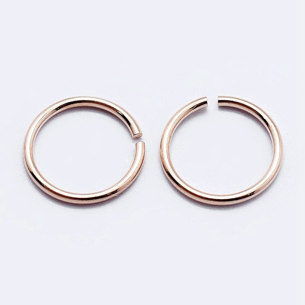 

PandaHall 925 Sterling Silver Open Jump Rings, Round Rings, Rose Gold, 24 Gauge, 3x0.5mm, Inner Diameter: 2mm, about 550~590pcs/10g Sterling...