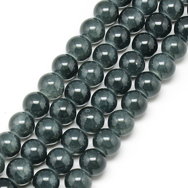 

PandaHall Baking Painted Crackle Glass Beads Strands, Round, Dark Slate Gray, 6mm, Hole: 1.3~1.6mm, about 133pcs/strand, 31.4 inch Glass...