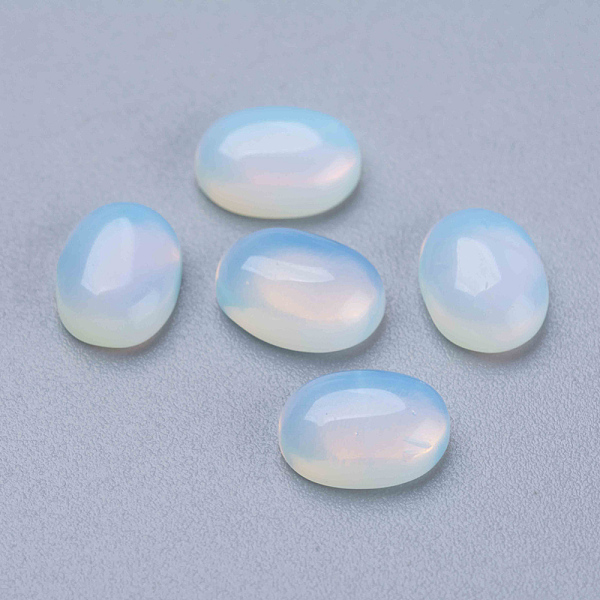 

PandaHall Opalite Cabochons, Oval, 8x6x3mm Opalite Oval Clear