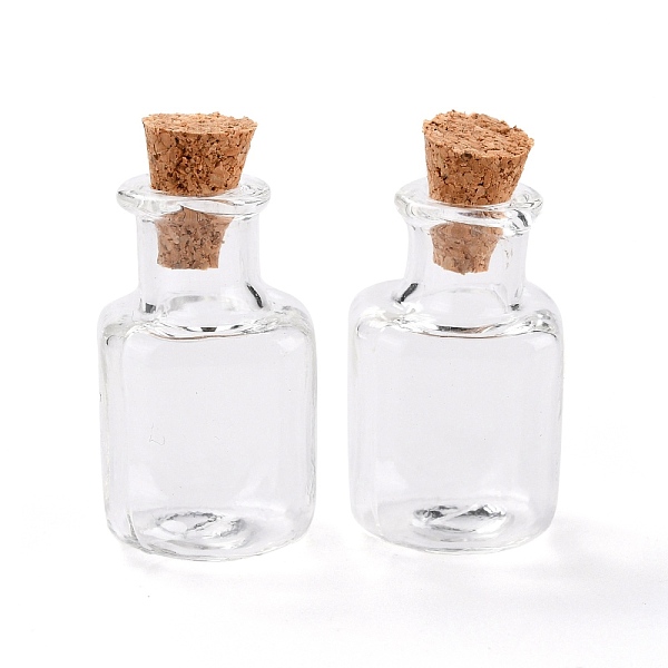 

PandaHall Square Glass Cork Bottles Ornament, Glass Empty Wishing Bottles, DIY Vials for Pendant Decorations, Clear, 1.4x1.4x2.3cm Glass...