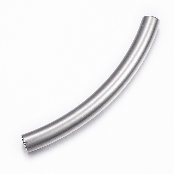 

PandaHall 304 Stainless Steel Tube Beads, Stainless Steel Color, 40x4mm, Hole: 3mm 304 Stainless Steel Tube