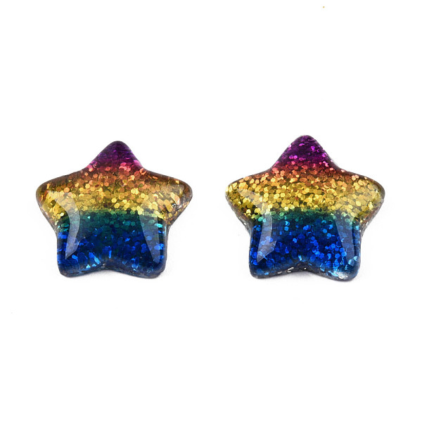 Cabochons De La Resina Del Arco Iris