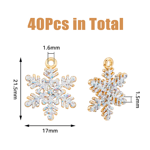 Dicosmetic 40pcs Legierung Strass-Anhänger