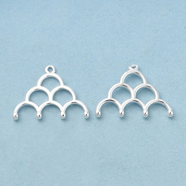 

PandaHall Brass Chandelier Component Links, Cloud, Silver Color Plated, 14.5x18.5x2mm, Hole: 1mm & 0.8mm Brass Cloud