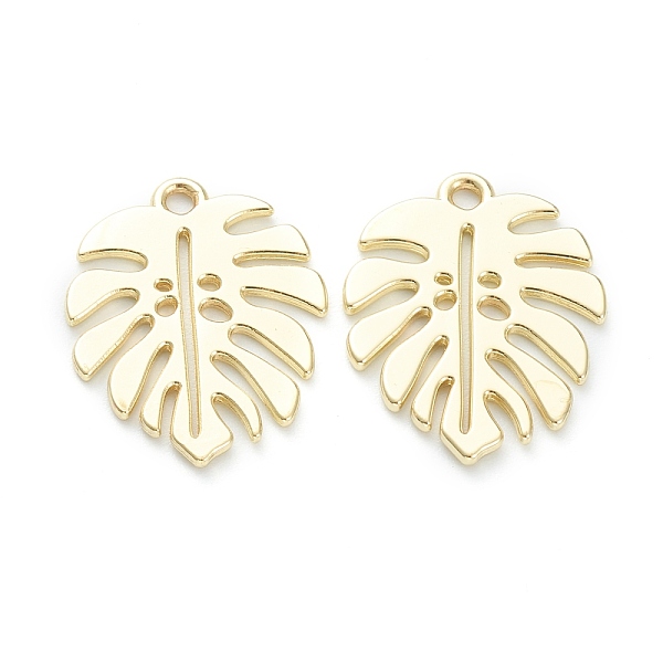 

PandaHall Baking Painted Alloy Pendants, Tropical Leaf Charms, for DIY Accessories, Lead Free & Cadmium Free, Monstera Leaf, Light Goldenrod...