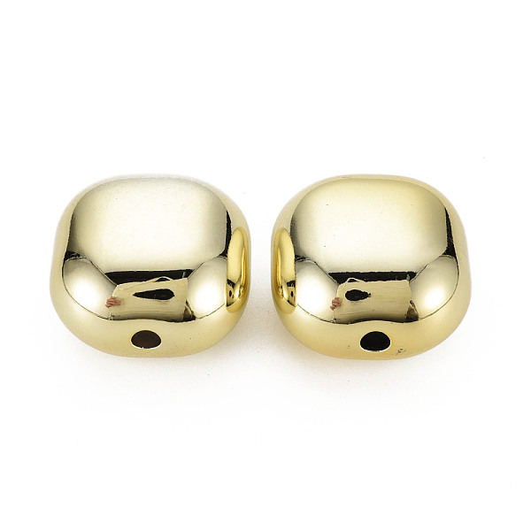 

PandaHall UV Plating Acrylic European Beads, Rectangle, Gold, 28.5x27x18mm, Hole: 4mm Acrylic Rectangle Gold