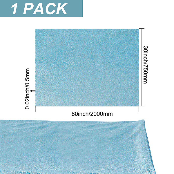 

PandaHall Polyester Laser Fabric, for Photography, Cosmetics or Jewelry Shooting Background, Deep Sky Blue, 200x75x0.05cm Polyester