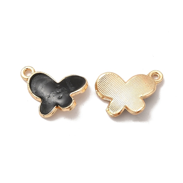 

PandaHall Alloy Enamel Pandants, Lead Free & Cadmium Free, Light Gold, Butterfly Charm, Black, 18x15x3mm, Hole: 1.6mm Alloy+Enamel Butterfly...