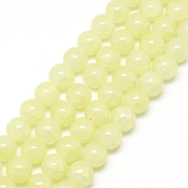 

PandaHall Baking Painted Crackle Glass Bead Strands, Round, Beige, 8mm, Hole: 1.3~1.6mm, about 100pcs/strand, 31.4 inch Glass Round Yellow