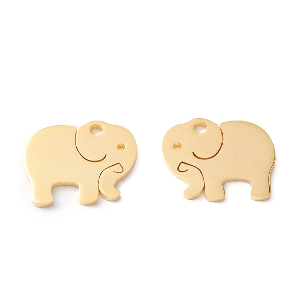 

PandaHall 201 Stainless Steel Pendants, Manual Polishing, Elephant, Vacuum Plating, Real 18K Gold Plated, 14.5x18x1.5mm, Hole: 2mm 201...