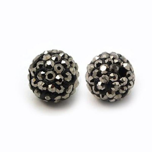 

PandaHall Polymer Clay Rhinestone Beads, Grade A, Round, PP15, Hematite, 12mm, Hole: 2mm, PP15(2.1~2.2mm) Polymer Clay+Glass Rhinestone..., Black