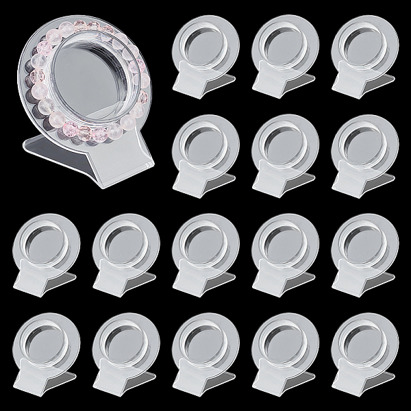 

PandaHall Acrylic Bracelet Display Stands 20 Pcs Clear Jewelry Bracelet Display Holder Transparent Shelf Shelves Acrylic Jewelry Holder...