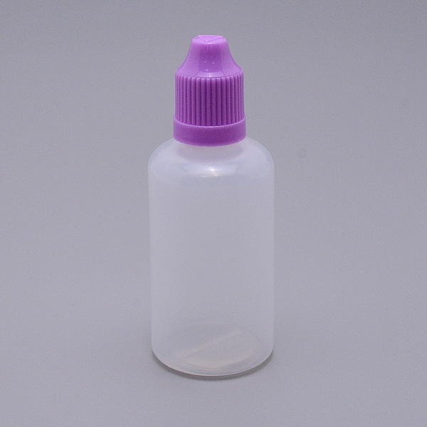 

PandaHall Plastic Bottle, Liqiud Bottle, Column, Medium Orchid, 93mm, Bottle: 77.5x34mm, Capacity: 50ml Plastic