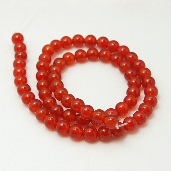 

PandaHall Natural Carnelian Beads Strands, Dyed & Heated, Grade A, Round, 10mm, Hole: 1mm, about 39pcs/strand, 15 inch Carnelian Round Red