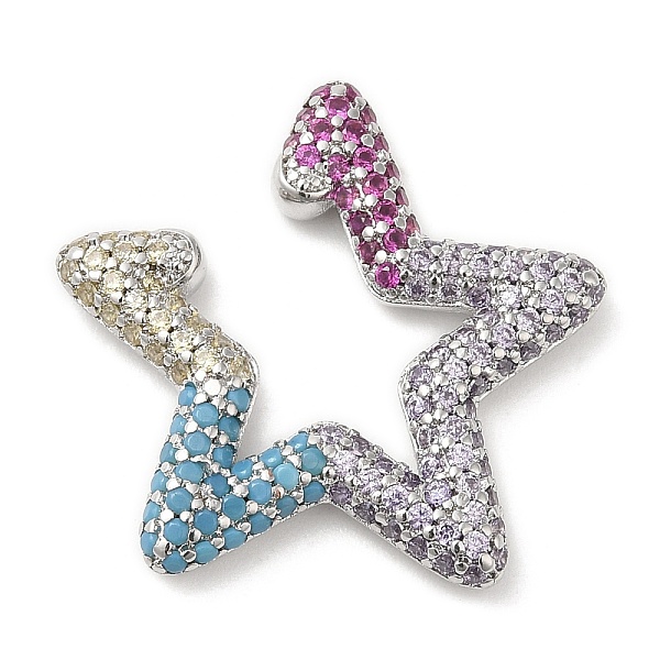 

PandaHall Colorful Rhinestone Star Cuff Earrings, Rack Plating Brass No Piercing Earrings for Women, Lead Free & Cadmium Free, Platinum..., Multicolor