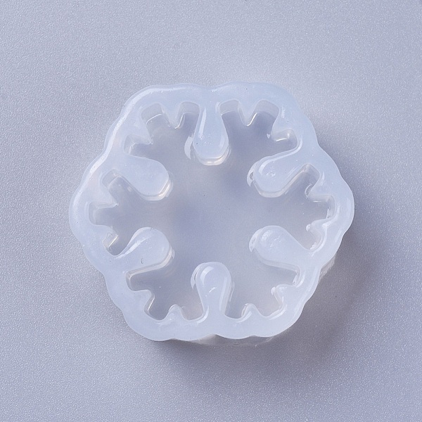 

PandaHall Christmas Silicone Molds, Resin Casting Molds, For UV Resin, Epoxy Resin Jewelry Making, Snowflake, White, 31x34x13mm, Inner...