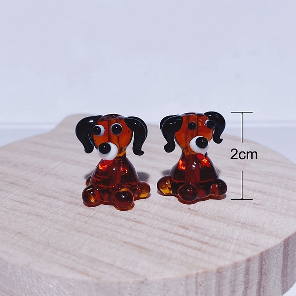 

PandaHall Lampwork Beads, Dog, Brown, 20mm Lampwork Dog Brown