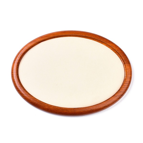 Oval Wood Pesentation Jewelry Display Tray