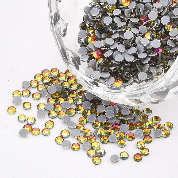 

PandaHall Hotfix Rhinestone, Glass Rhinestone Flat Back Cabochons, Half Round, Colorful, SS6, 1.9~2x1mm, about 1440pcs/bag Glass Rhinestone..., Multicolor