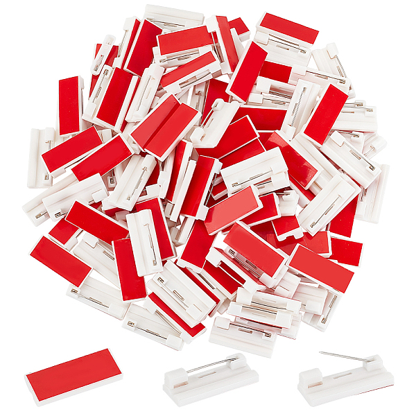 120Pcs Plastic Brooch Findings