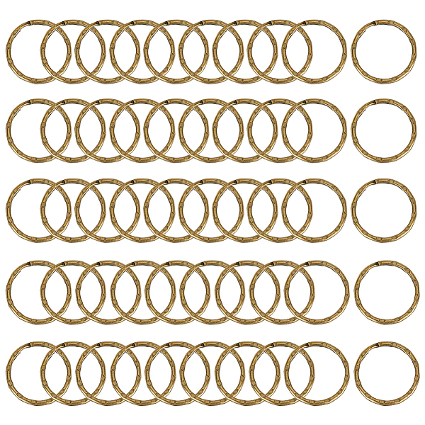 

PandaHall WADORN 50pcs Split Rings Double Loop Jump Ring, Iron Split Key Rings Metal Spiral Patterned Split Rings for Home Car Keys...