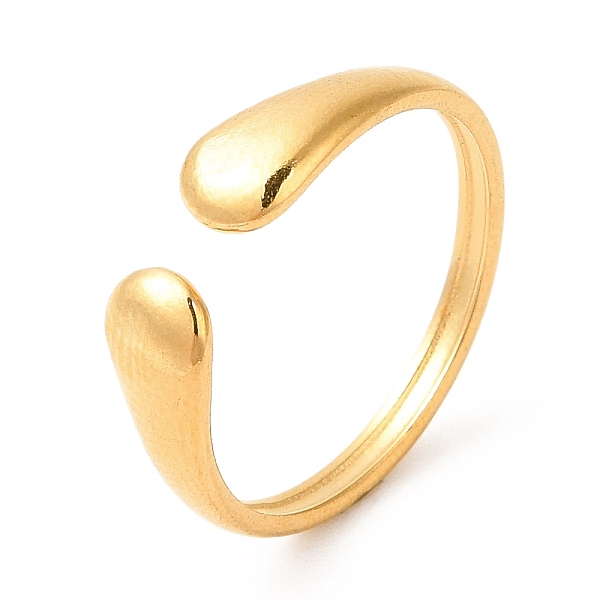 

PandaHall Ion Plating(IP) Ion Plating(IP) 201 Stainless Steel Open Cuff Ring, Torque Finger Ring for Men Women, Real 18K Gold Plated, US...