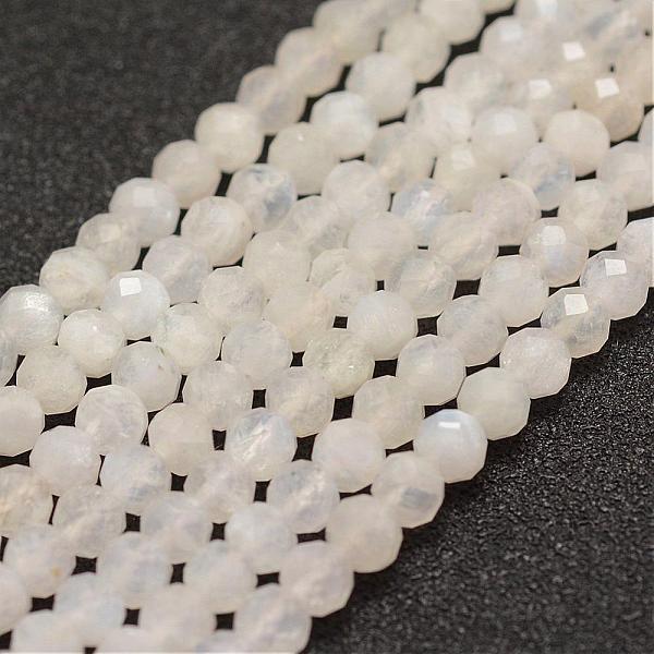 

PandaHall Natural Rainbow Moonstone Beads Strands, Faceted, Round, 4mm, Hole: 1mm, about 86~100pcs/strand, 15.1~15.5 inch(38.5~39.5cm)..., White