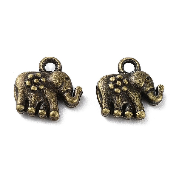 

PandaHall Tibetan Style Alloy Charms, Cadmium Free & Lead Free, Elephant, Antique Bronze, 12x12x4mm, Hole: 1.6mm, about 869pcs/1000g Alloy...