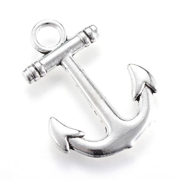 

PandaHall Tibetan Style Alloy Pendants, Anchor, Cadmium Free & Lead Free, Antique Silver, 30.5x23x2.5mm, Hole: 4mm, about 330pcs/1000g Alloy...