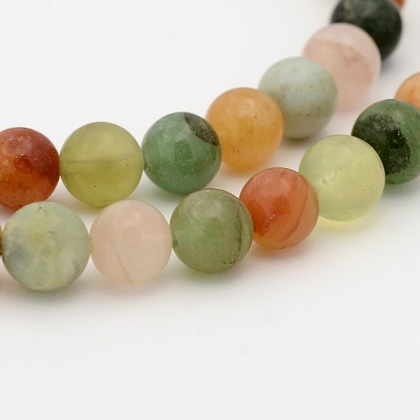 

PandaHall Natural Mixed Gemstone Round Bead Strands, 8mm, Hole: 1mm, about 49pcs/strand, 15.7 inch Mixed Stone Round