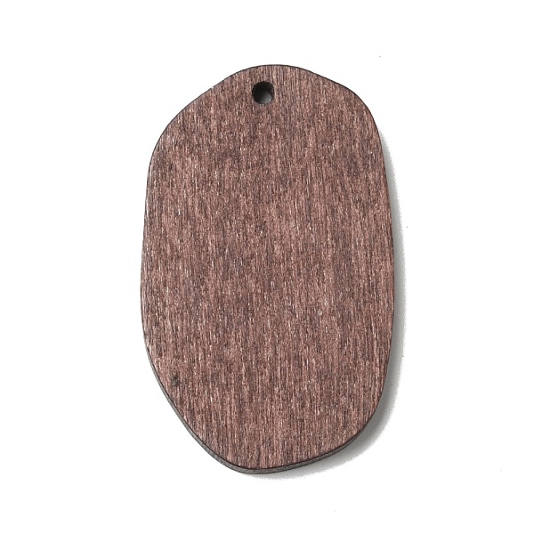

PandaHall Spray Painted Wood Pendants, Walnut Wood Tone Polygon Charms, Coconut Brown, 39x24x4mm, Hole: 2mm Wood Polygon