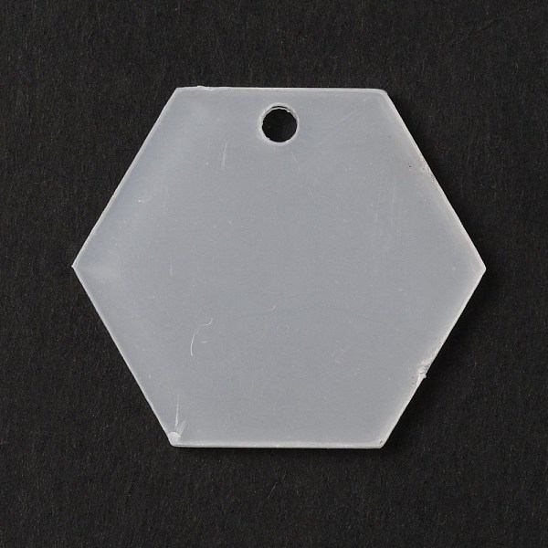 

PandaHall Transparent Acrylic Pendants, Hexagon, Clear, 27.5x31.5x2mm, Hole: 2.5mm Acrylic Hexagon Clear
