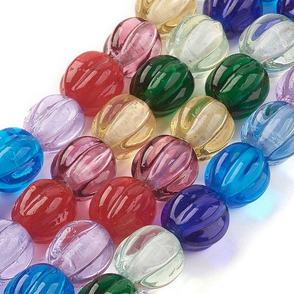

PandaHall Handmade Lampwork Beads Strands, Lantern, Mixed Color, 11~11.5x11~12mm, Hole: 1.8mm, about 30pcs/strand, 12 inch(30.5cm) Lampwork..., Multicolor