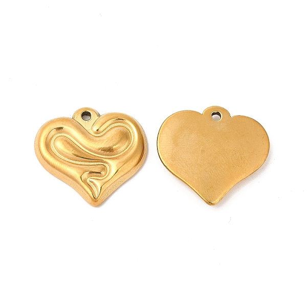 

PandaHall Ion Plating(IP) 304 Stainless Steel Pendants, Heart with Snake Charms, Real 18K Gold Plated, 20x22x3mm, Hole: 1.5mm 304 Stainless...