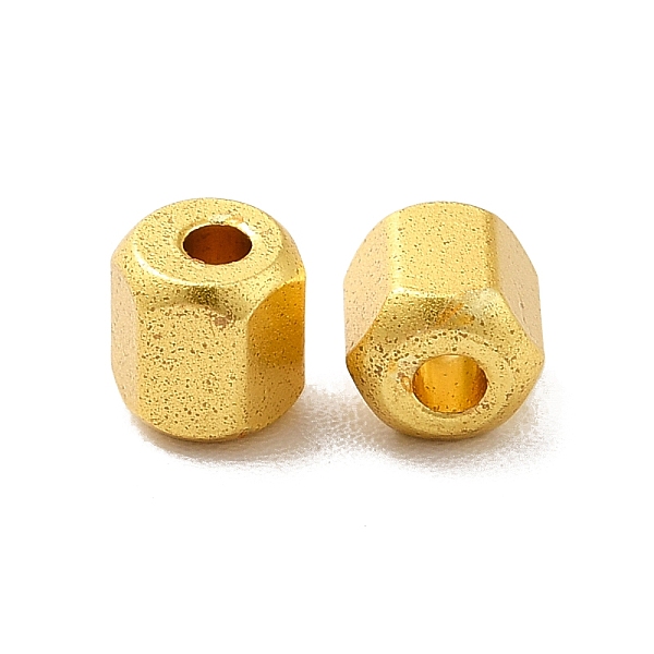 

PandaHall Rack Plating Brass Beads, Long-Lasting Plated, Hexagon, Golden, 4.5x4x4.5mm, Hole: 1.5mm Brass Hexagon