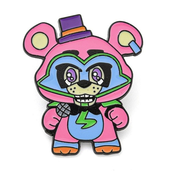 

PandaHall Zinc Alloy Brooches, Enamel Pins, Black, Bear, 39.5x33.5x1.5mm Alloy Bear
