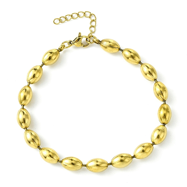 

PandaHall Ion Plating(IP) 304 Stainless Steel Oval Link Chain Bracelets for Women, Golden, 7-1/2 inch(19.2cm) 304 Stainless Steel Oval