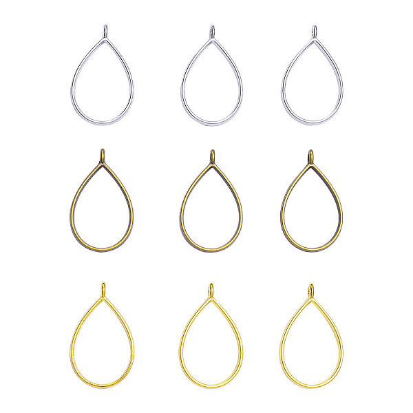 

PandaHall Rack Plating Alloy Drop Open Back Bezel Pendants, For DIY UV Resin, Epoxy Resin, Pressed Flower Jewelry, Lead Free & Nickel Free...