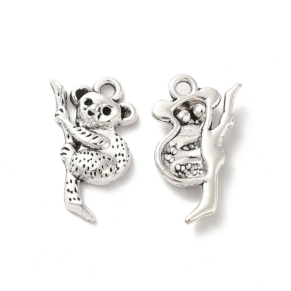 

PandaHall Tibetan Style Alloy Pendants, Koala Charm, Antique Silver, 22x15x3.5mm, Hole: 2mm, about 333pcs/500g Alloy Koala