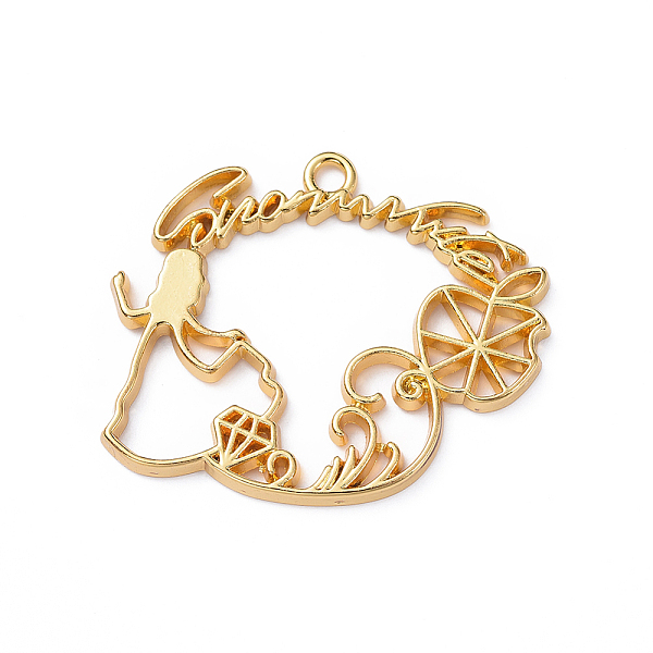 

PandaHall Zinc Alloy Pendants, Open Back Bezel, for DIY UV Resin, Epoxy Resin, Pressed Flower Jewelry, with Words, Princess, Golden...