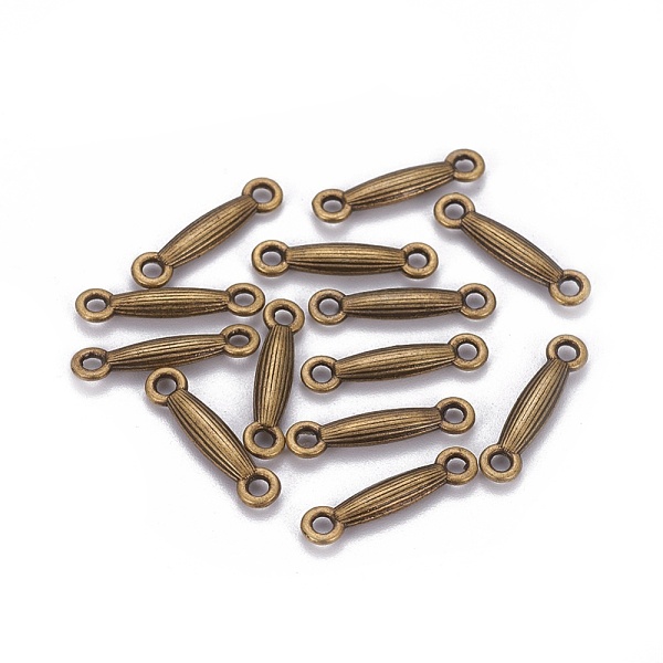 

PandaHall Tibetan Style Bar Links/Connectors, Lead Free and Cadmium Free, Antique Bronze, 18x3.5x3mm, Hole: 2mm Alloy Tube