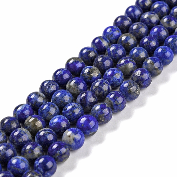 

PandaHall Natural Lapis Lazuli Bead Strands, Round, 8mm, Hole: 1mm, about 49pcs/strand, 15.5 inch(395mm) Lapis Lazuli Round