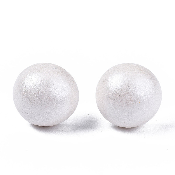 

PandaHall Pearlized Half Round Schima Wood Earrings for Girl Women, Stud Earrings with 316 Surgical Stainless Steel Pins, White, 11x4.5mm...