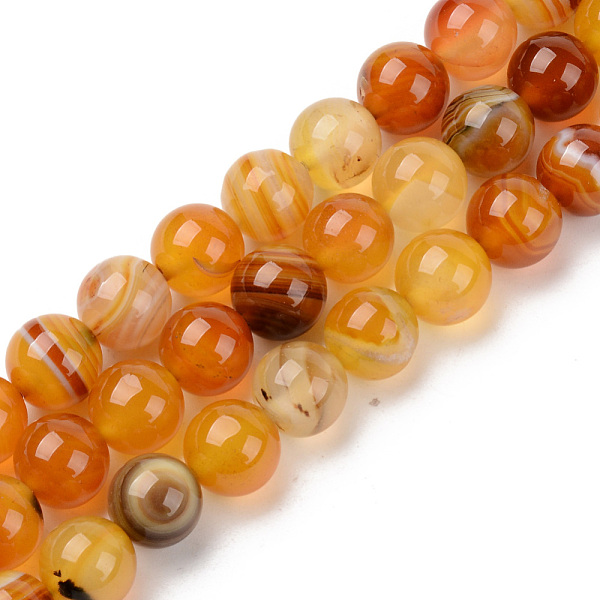 

PandaHall Natural Sardonyx Beads Strands, Dyed & Heated, Round, Gold, 10mm, Hole: 1mm, about 38pcs/strand, 14.96 inch(38cm) Sardonyx Round...