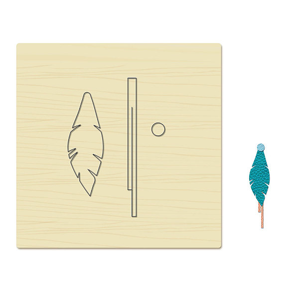 

PandaHall Wood Cutting Dies, with Steel, for DIY Scrapbooking/Photo Album, Decorative Embossing DIY Paper Card, Feather Pattern, 15x15cm...