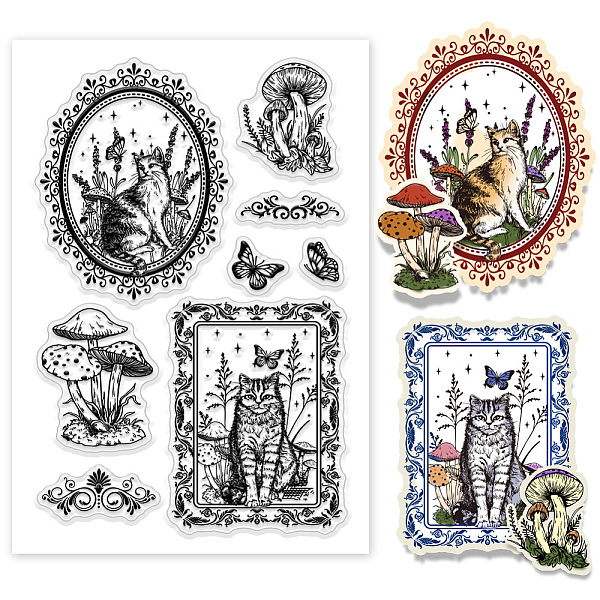 

PandaHall Custom PVC Plastic Clear Stamps, for DIY Scrapbooking, Photo Album Decorative, Cards Making, Cat Shape, 160x110x3mm Plastic Cat...